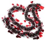 Hot Sale Heart Shaped Pet Tinsel Garland/Christmas Gifts/Holiday Decoration