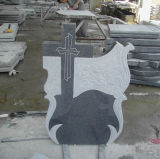 P0lished Carvings Cross Granite/ Marble Headstone/Monument/Tombstone