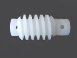 White Delrin Worm Gear for Robot
