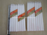 8PCS Pack Dripless Household White Plain Candle