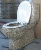 Granite Toilet - Tiger Skin Yellow