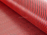 Red Black Carbon Fiber Cloth for Car Decoration