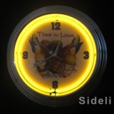 Time to Lime Sculptureneon Clock (SDL-1511-10)