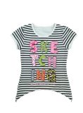 Cotton with Spandex Baby Girl T-Shirt in Short Sleeve (STG006)
