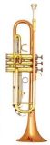Gold Brass Bb Key Trumpet