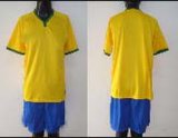 Brazil Team Polyester Soccer Shirts in Sport Wear Yellow Color