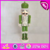 2015 Lowest Price Wood Nutcracker Toy, Christmas Decorative Wooden Nutcracker Children Toy, Wooden Nutcracker Soldier Toy W02A070