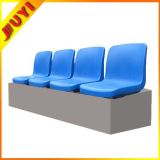 Easy Chair Material for Armless Concert Waiting Room Fancy Resin Chairs with Writting Pad All-Plastic City Bus Seats