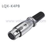 Competitive Audio Connectors 4-Pin Female XLR Connector with RoHS