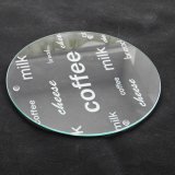 4mm Round Clear Tempered Glass Coaster