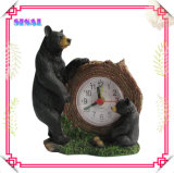 Resin Bear Statue Alarm Clock Decorations