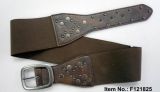 Brown Simple Weaving Belt with Aimali