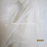 High Density White Tulle Organza Fabric for Embroidery
