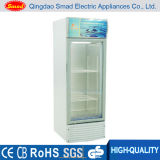 Glass Door Upright Beverage Cooler Display Refrigerator