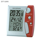 Radio Controlled Clock With LCD Calendar & Thermometer (EFT-U04X)
