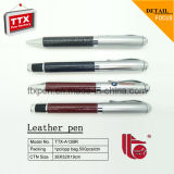 Luxury Leather Ballpoint Pen with Parker Refill for Gift