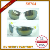 Half PC Frame Sports Eyewear with Crystal White Color