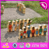 2015 Mini Wooden Puppet Doll Toy, Wooden Cute Doll for Kids Wholesale, Fashion Hand Wood Puppet Toy Doll for Children Toys W06D067