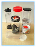Custom Plastic Clear Packing PC Tube with Injection Mold Cap