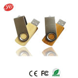 Twister Flash Drive Metal, Wooden Swivel USB Promotion Gift
