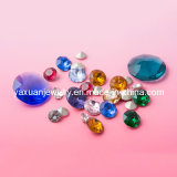 Diamond Shaped Glass and Diamond Cut Crystal Jewelry Accessory