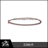 2015 Cute Rose Gold Plated 925 Silver CZ Stones Agate Bangle