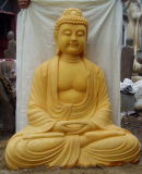 Marble Buddha Sakyamuni, Religious Sculpture, Stone Carving Buddha (SA147)