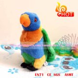 22cm Standing Green Realistic Plush Macaw Toys