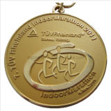 Brass Sport Medal in Sandblasting