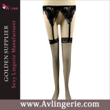 Women's Lace Sheer Triangle Sexy Intimate Garter Belt Stockings (DY01-013b)