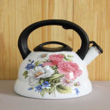 Whistling Enamel Kettle with Various Decal