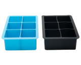 Food Grade 6 Cavities Square Silicone Ice Cube Tray