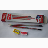 High Quality Pencil, with Silver/Red Strip and DIP End