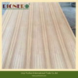 Teak Grain Face Plywood with Straight Line Grain