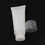 35mm White Plastic Cosmetic Tube with Sponge