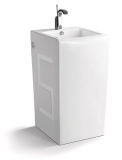 China New Style Adult Pedestal Ceramic Wash Sink CE-D307
