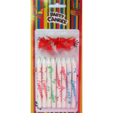 Multi-Colored Silkscreen Party Candles (SYC0078)