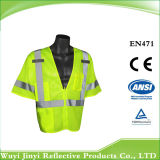 Eniso20471/ANSI 107 Good Quality Hi-Viz Reflective Safety Vest