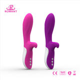 Rabbit Vibrator, Silicone Sex Product, Rechargeable Sex Toy Vibrator for Women (RMT-032C-RITA)