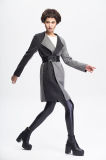Women's Winter Coat/Double-Faced Wrapped Wool Coat/Cashmere Coat