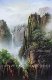 Huge Waterfall Landscape Oil Painting (ETL-103)