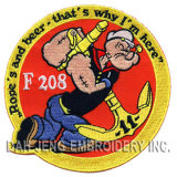Popeye Embroidered Patches