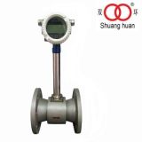 Output Pluse LCD Display Flange Connection Vortex Flow Meter for Measuring Liquid, Gas, Steam