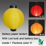 LED Battery Operated Lanterns/Paper Lantern Lights/Paper Battery Lantern