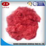 Red Recycled Polyester Staple Fiber Manufacturer Factory