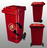 Outdoor Plastic Dustbin 360L with Red