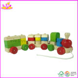 Wooden Block Train Pull Toys (W05B046)