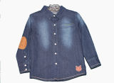Boys Shirt Cotton Polyester Spandex with Sandblast Wash (CBS-O2)