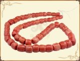 Red Coral (Drum Beads) (RC-001)