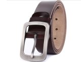Man's Genuine Leather with Quadrate Buckle in Three Cols (GC201403)